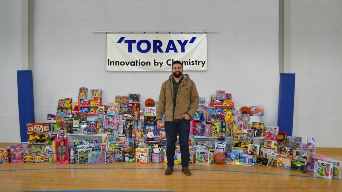 Toray Plastics employees donate toys