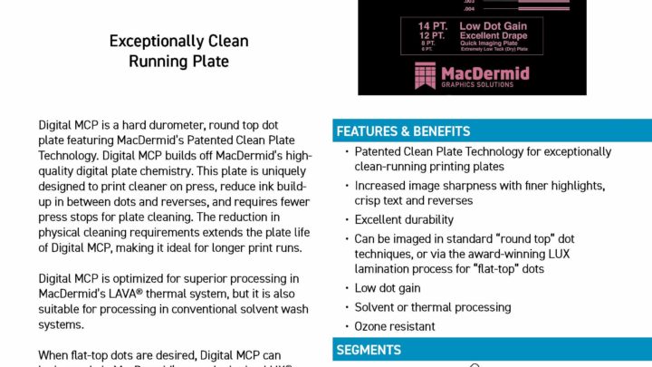 Macdermid expands its Patented clean plate technology portfolio with Digital MCP