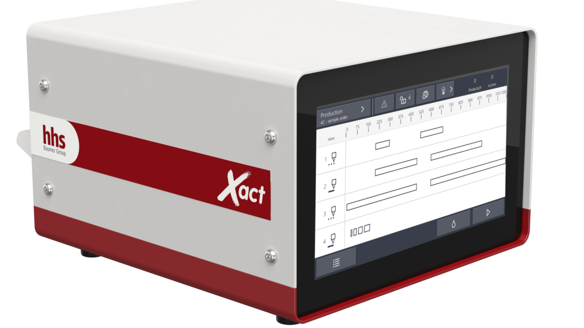 New Xact controller from the Baumer hhs Go product family for simple operation and flexibility in the gluing process