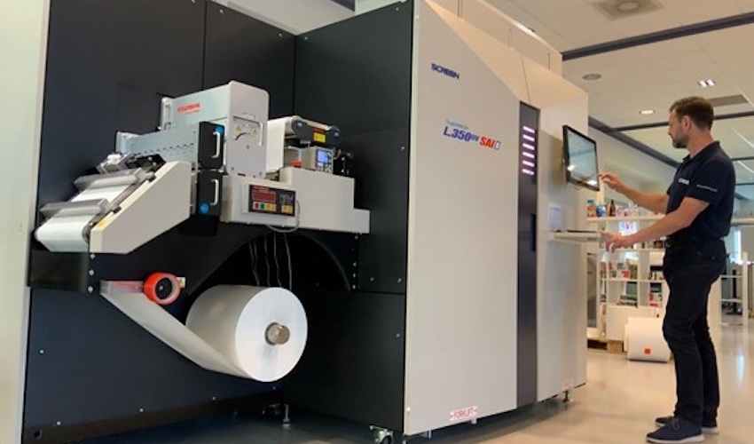 Screen enables remote and on-site ‘corona-proof’ testing of new SAI label-printing technology