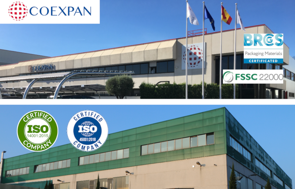COEXPAN OBTAINS NEW ISO CERTIFICATIONS IN ITALY AND RENEWS BRC & FSSC CERTIFICATION IN SPAIN