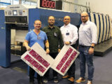 Rapida 76 double coater press for August Faller in Poland