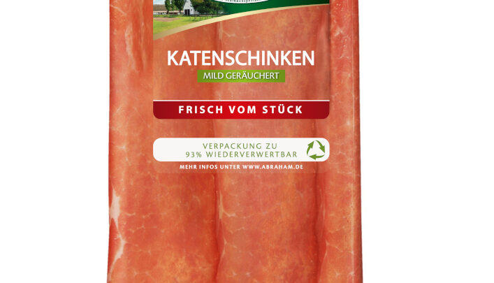 Mondi’s new packaging for Bell Germany’s ‘Abraham’ ham range requires 37% less material and saves 35 tonnes of plastic