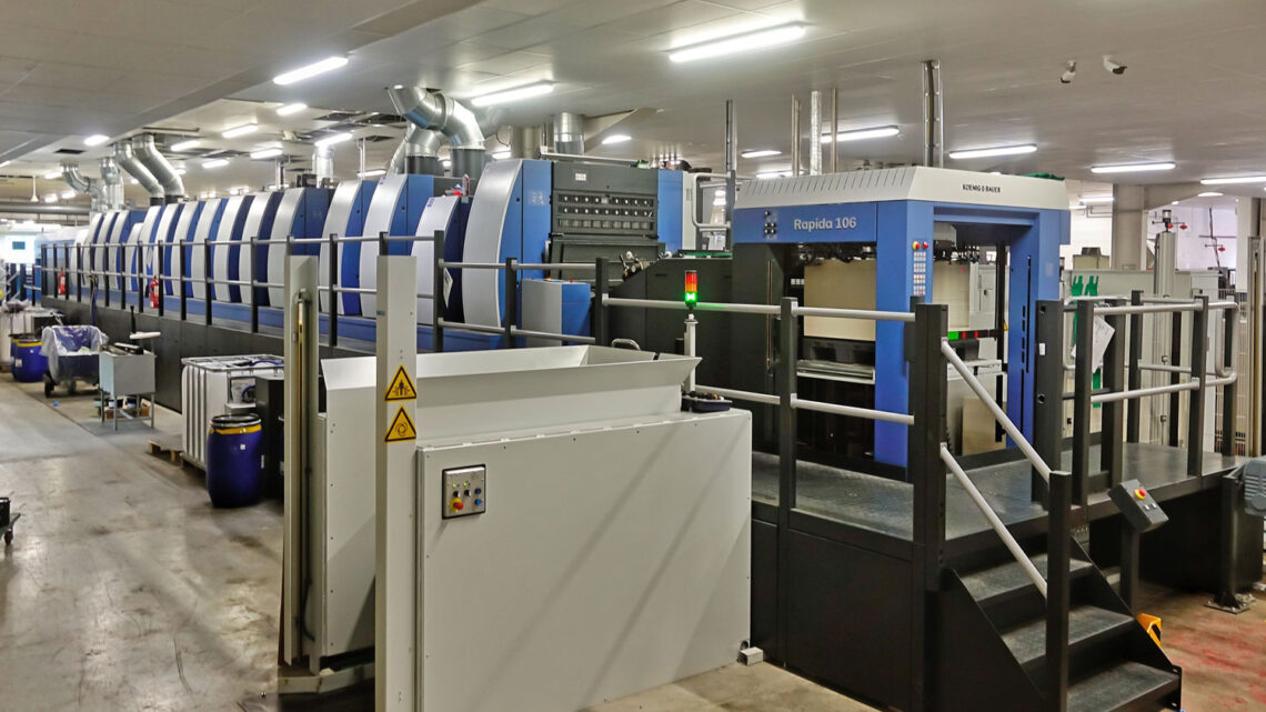 Saica Pack Dublin starts up a Rapida 106 with 15 printing and finishing units
