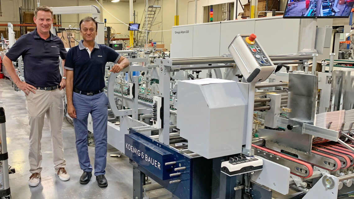 Ultimate Paper Box Boosts Bindery Output by 100% With New Koenig & Bauer AllPro 110 Folder Gluer