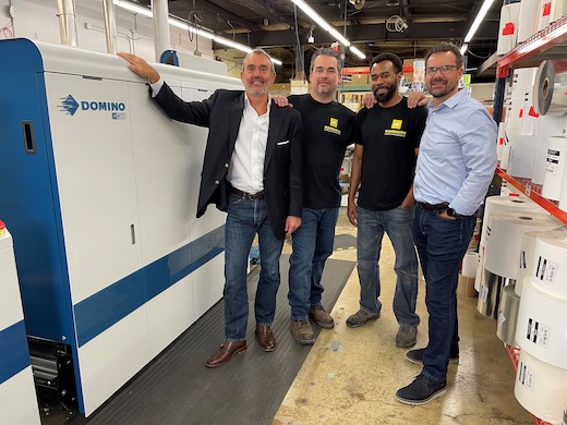 Mammoth Labels & Packaging Grows Business with Domino N610i Digital UV Inkjet Label Press