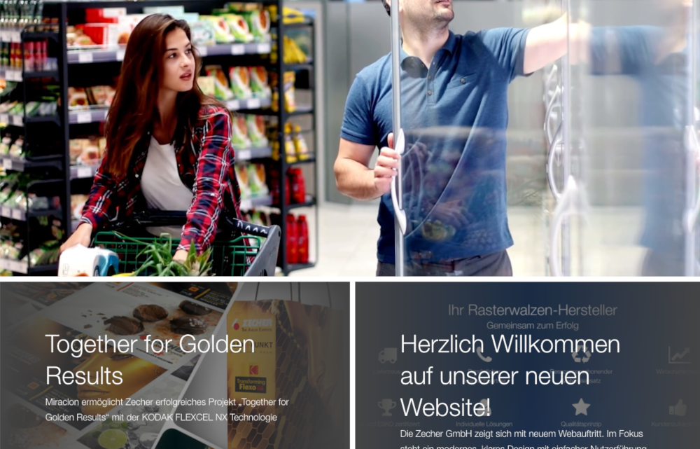 Zecher GmbH: New website with focus on user experience