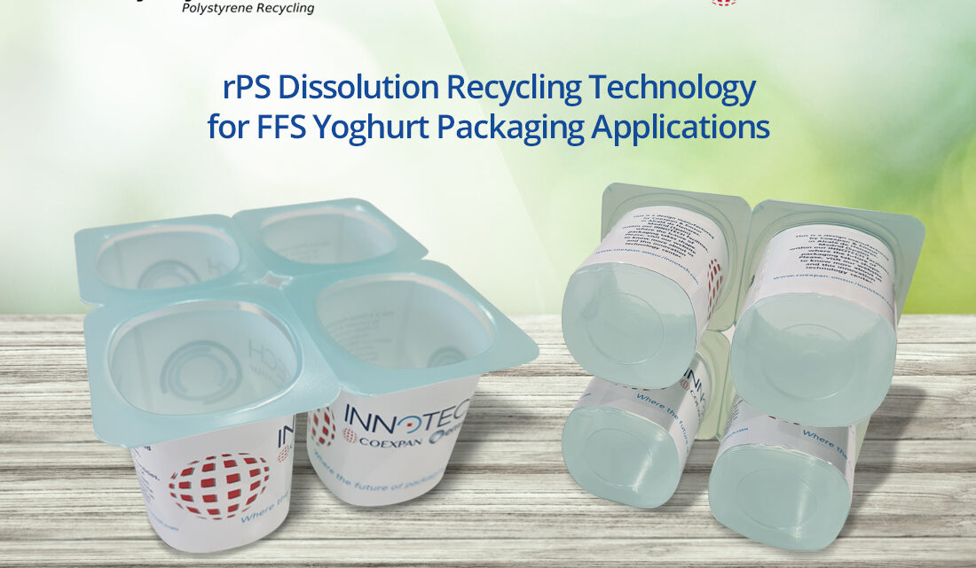 Polystyvert partners with Coexpan to validate at Innotech dissolution RPS technology for FFS yoghurt packaging applications