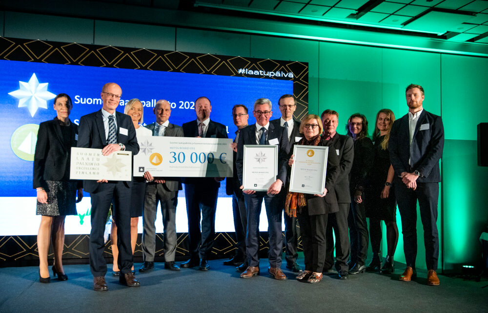 Metsä Board wins prestigious Circular Economy and Quality Award
