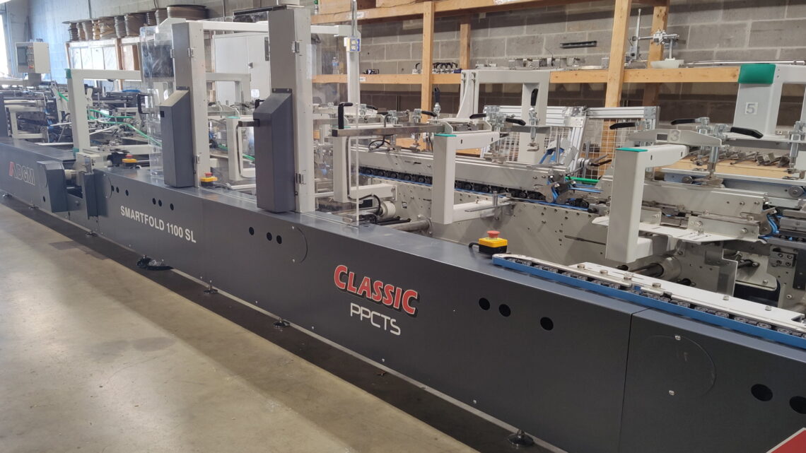 LANDER BINDING AND FINISHING EXPANDS INTO FOLDING CARTON PRODUCTION WITH THE PPCTS DGM SMARTFOLD 1100SL CLASSIC FOLDER GLUER