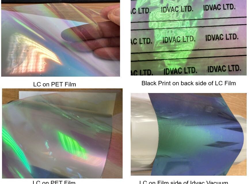 Idvac Develops Colour Shifting Film Using Liquid Crystals  For Brand Protection Applications