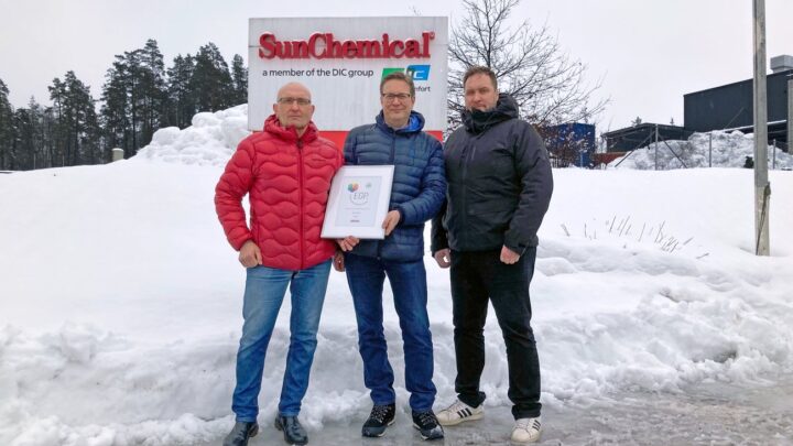 EGP Partnership Certificate To Sun Chemical