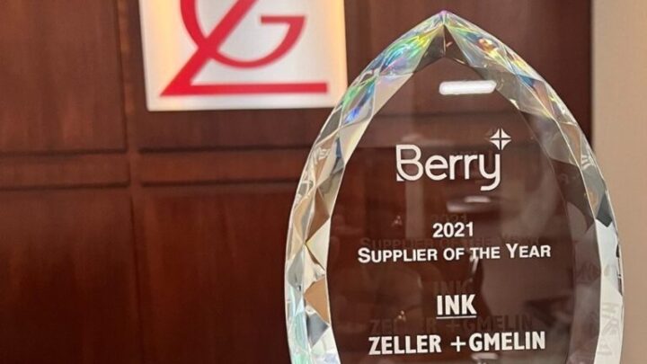 Zeller+Gmelin Named Berry Global’s 2021 Ink Supplier of the Year