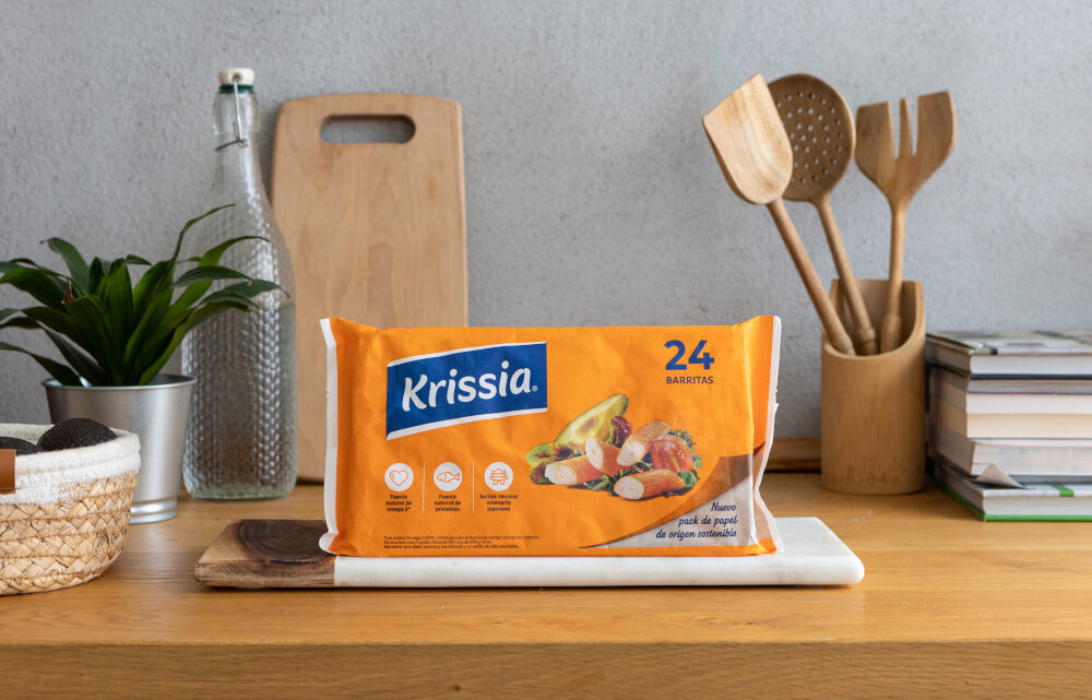 Mondi lands a catch with Krissia surimi sticks and its switch to recyclable, paper-based packaging