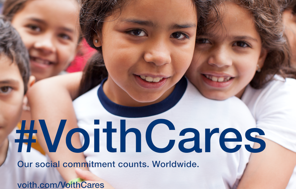 New #VoithCares program gets underway: Voith supports 50 social projects worldwide