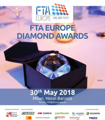 FTA Europe Diamond Awards 2018 – Comexi as last Gold Sponsor!