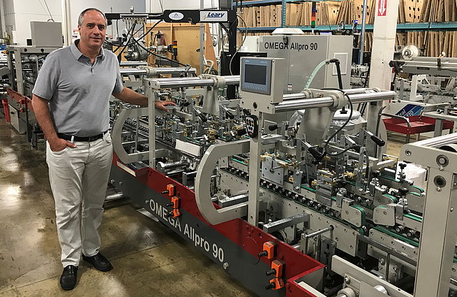 Koenig & Bauer Duran Installs First North American Omega Allpro 90 Folder Gluer at Ellis Paper Box
