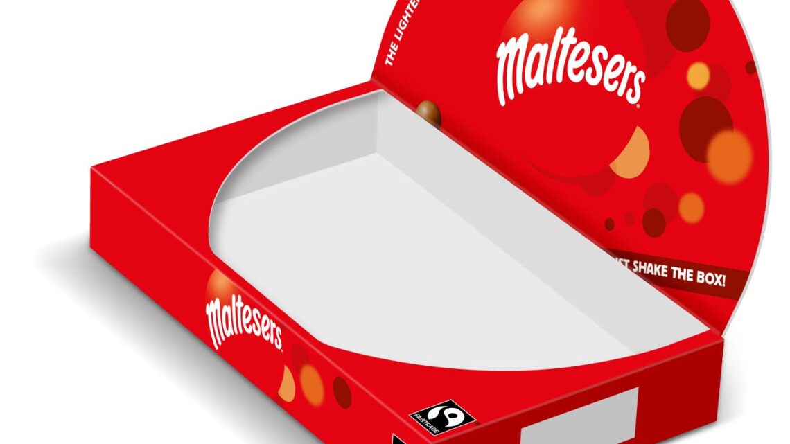 Mars Wrigley UK’s Maltesers boxes now fully recyclable after switch to dispersion coated barrier board Mars Wrigley UK’s Maltesers boxes now fully recyclable after switch to dispersion coated barrier board