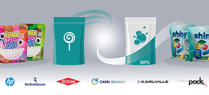 Dow, HP, Reifenhäuser, Cadel Deinking, and Karlville combine forces to recycle PE-based barrier pouch into new high-quality PE pouch suitable for repeat recycling