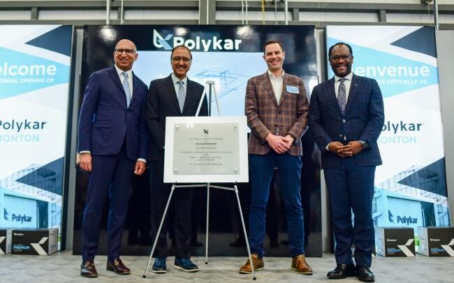 POLYKAR OFFICIALLY OPENS CUTTING-EDGE EDMONTON PLANT