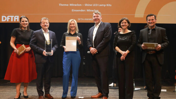 Miraclon’s Shine LED Lamp Set Wins DFTA Sustainability Award