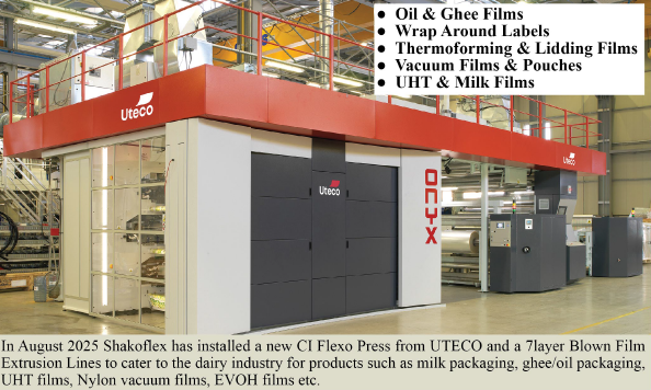 Shakoflex Introduces Advanced CI Flexo and 7-Layer Blown Film Lines for Dairy Packaging